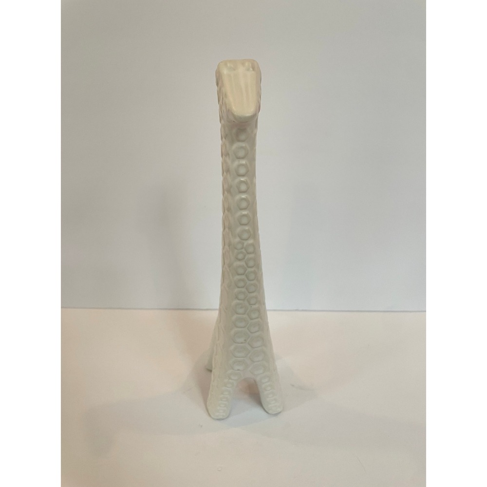 Modern Matte White Ceramic Giraffe Figurine Menagerie Pottery 14.5in - Picture 3 of 6